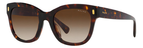 Óculos de sol femininos originais Ralph Ra5301, cor marrom, cor da moldura, marrom