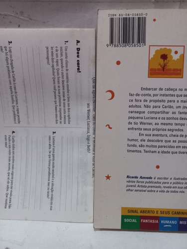 Coleção Sinal Aberto Ricardo Azevedo Três Lados Da Mesma Moeda Com Suplemento (Usado)