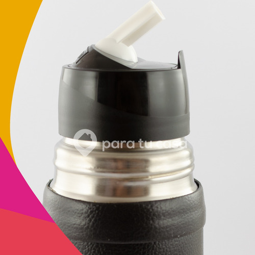 Imagen 3 de 10 de Termo Acero Inoxidable Luminox Forrado Deco 1 Lt Lumilagro