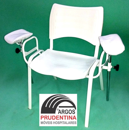 Cadeira De Coleta De Sangue Modelo Iso Branca