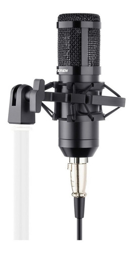 Imagen 1 de 3 de Micrófono Steren MIC-650 condensador cardioide negro