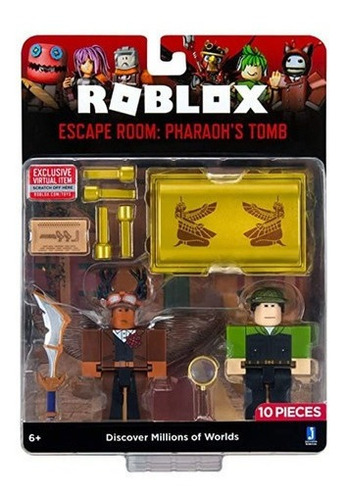 Roblox Set 2 Figuras Con Accesorios Muñecos Escape Room