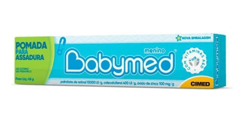 Kit 2 Babymed Menino Pomada Com Cheirinho Suave De Bebê 45g