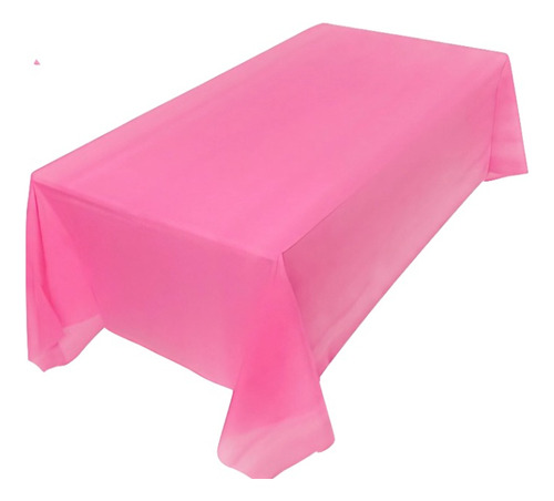 Mantel Plastico Cumpleaños Premium 137 X274cm Color Fucsia