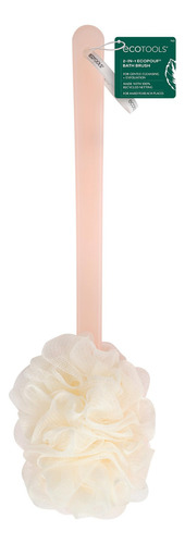 Cepillo De Baño Ecotools Ecopouf 2 En 1 Con Mango Largo