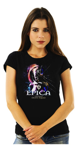 Polera Mujer Epica Universal Death Squad Rock Impresión Dire