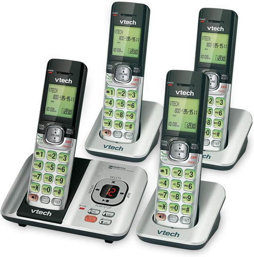 Teléfonos Inalámbricos Vtech, Identificador, Lcd, 4 Piezas