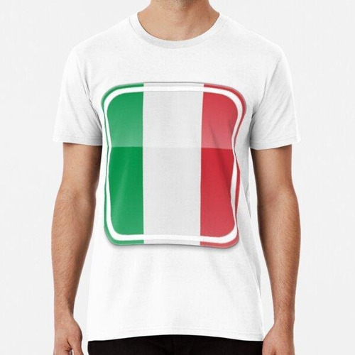 Remera Bandera De Italia Algodon Premium