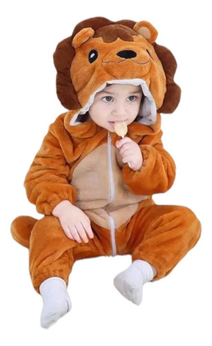 Pijama Y Disfraz Enterito Polar Bebés Leon
