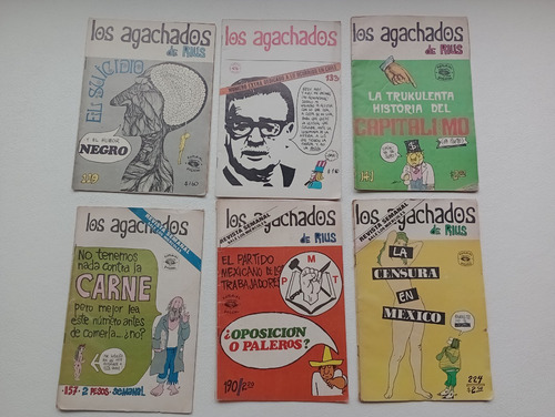Revistas Los Agachados De Rius ( Lote De 5 ) (Usado)