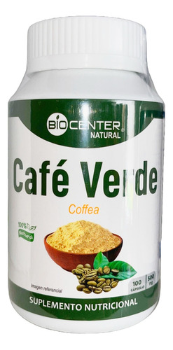 Cafe Verde  500 Mgrs  X  100  Capsulas