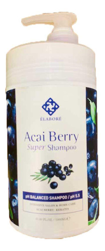 Elabore Acai Berry Super Hair Shampoo - Sin Sulfato  33.8 Fl