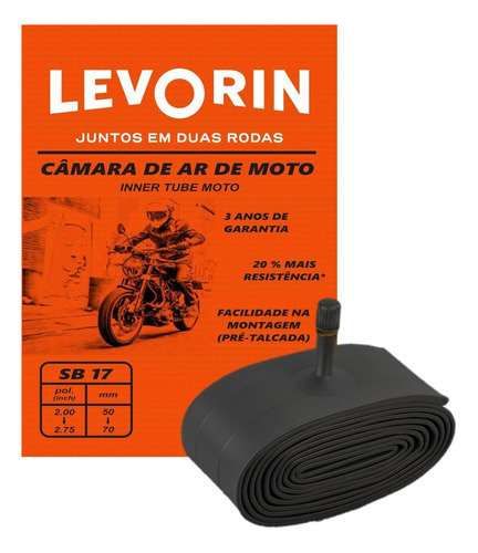 Camara Levorin Motrocycle Inner Tubes 2.1/4 A 60/100 Sb-17 T