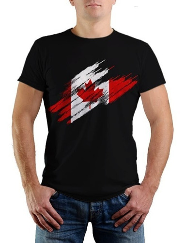 Camiseta Estampada Canadá - 100% Algodão Premium