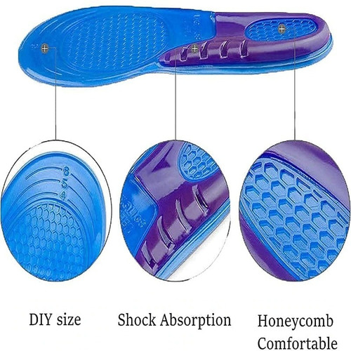 Imagen 6 de 8 de Plantilla Zapato Deportivo Caminar Correr Impact Gel Silicon