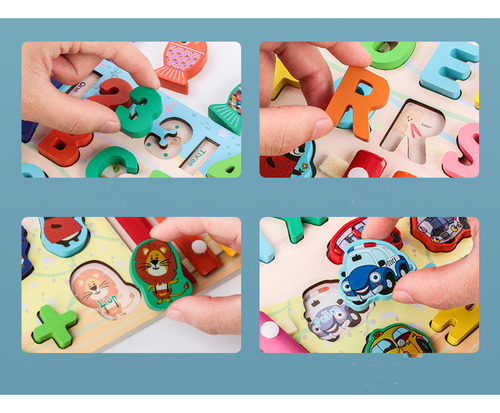 Juego Educativo De Mesa De Pesca Montessori, Juguete Para Ni