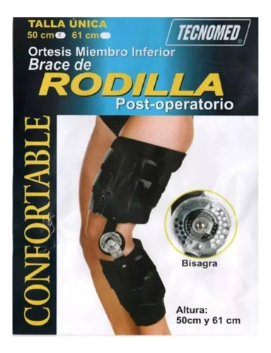 Brace De Rodilla Post- Operatorio Altura 50cms Y 61cms