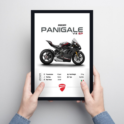 Cuadro 30x40 Moto Ducati Panigale V4