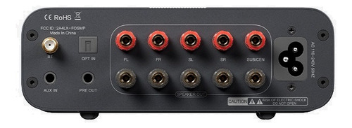 Amplificador Bluetooth Multicanal 4.1/5.0 - Fosi Audio Ht4s