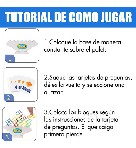 Hjm 64 Unidades Del Juego Educativo De Equilibrio Tetris