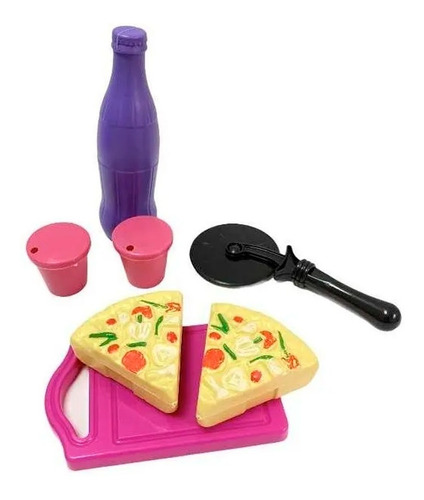 Set Pizza Con Gaseosa Y Vasos Miniplay Juegos 0810 Canalejas