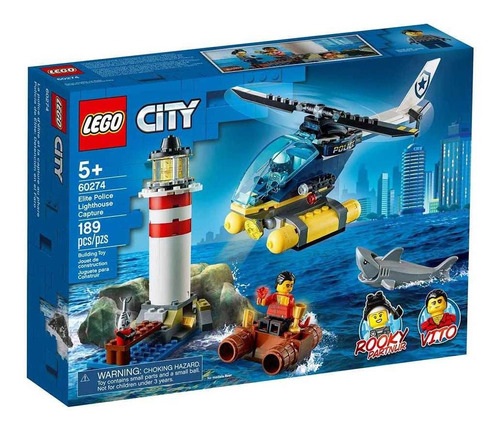 Lego City - Polícia De Elite: Captura No Farol - 189 Peças 