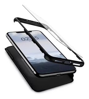 Funda Vidrio X2 Spigen Thin Fit 360 iPhone X Xs Max