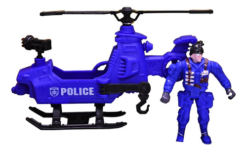 Set De Rescate Juguete Rescue Team Helicop Policia (25033)