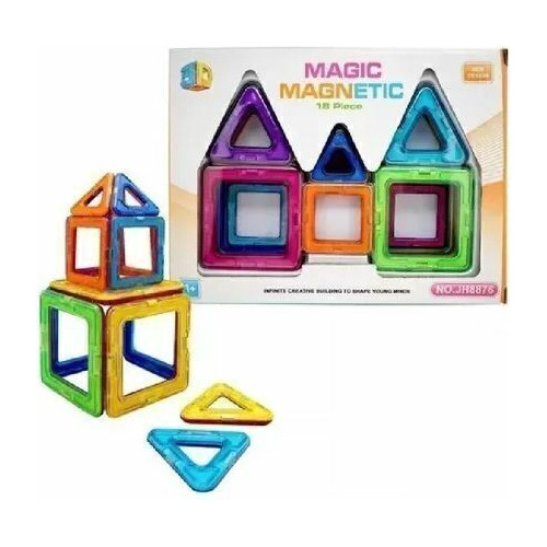 Magic Magnetic - Bloques Didacticos Magneticos 18 Piezas Chi