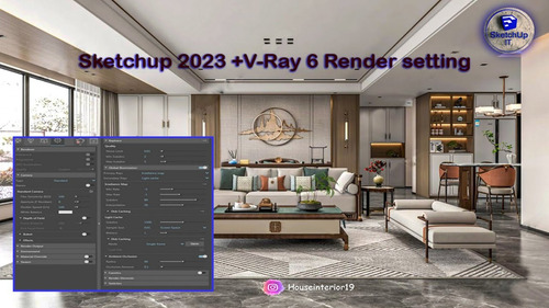 Sketchup Pro 2025 + V-ray 6.2 + Enscape 4.1 Full Español