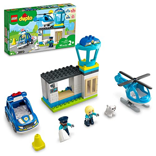 Helicóptero De Estación De Policía Lego Duplo Rescue 10959