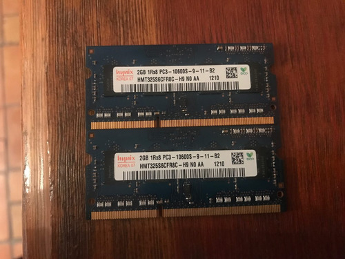 2 Memorias Ram De Mac 2 Gigas Cada Una