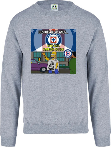 Sudadera Sueter Cruz Azul Campeón 2021 Memes Mod. 0063 Ld