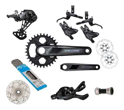 Grupo Shimano Deore M6100 12v Monoplato Hidráulico