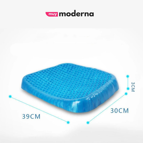 Imagen 7 de 7 de Almohadon De Gel Ortopédico Egg Seat + Funda De Regalo Muym