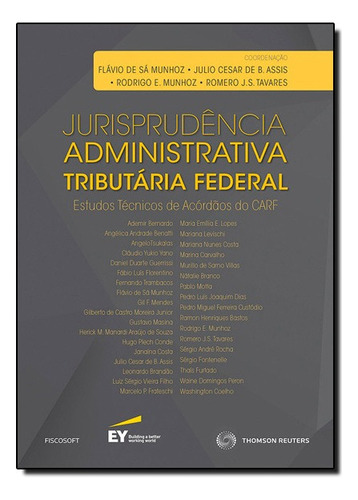 Jurisprudencia Administrativa Tributaria Federal, De Vários. Editora Revista Dos Tribunais Em Português