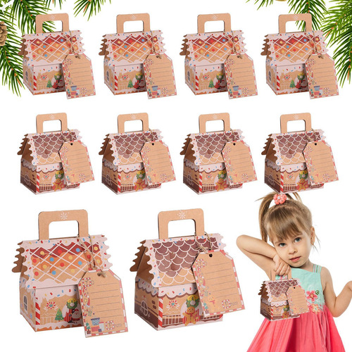 Caja De Galletas De Jengibre 10 Cajas Lindas Para Galletas D