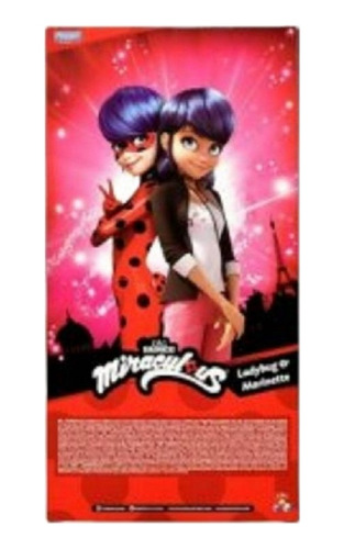 Muñeca Lady Bug & Marinette 2 Outfits Bandai