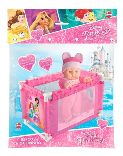 Brinquedo Bercinho Chiqueirinho Princesas Disney Lider 2842