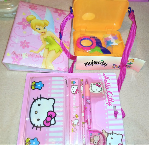 Set Hellokitty6pzas+album36fotos Barbie+neceser C/accesorios