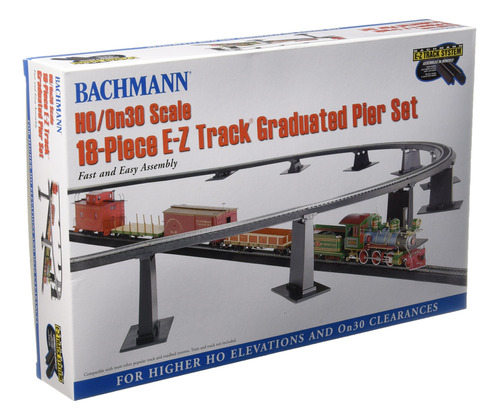 Bachmann Trains 18 Pieza E-z Pier Graduado Set Para Uso Ho