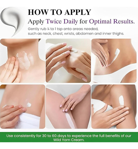 Para Toda La Piel Crema De Ñame Silvestre Para Mujeres,