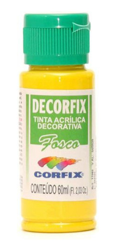 Tinta Decorfix Fosca 494 Amarelo Primario 60ml