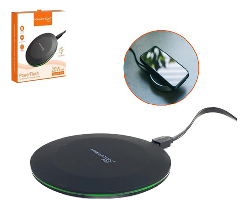 Carregador Sem Fio Wireless Indução Tipo C H'maston 20w