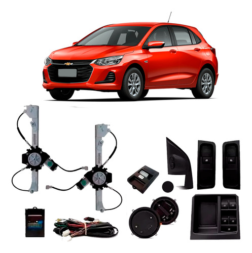 Kit Vidro Eletrico Traseiro Retrovisor Onix Joy 2020 Tragial