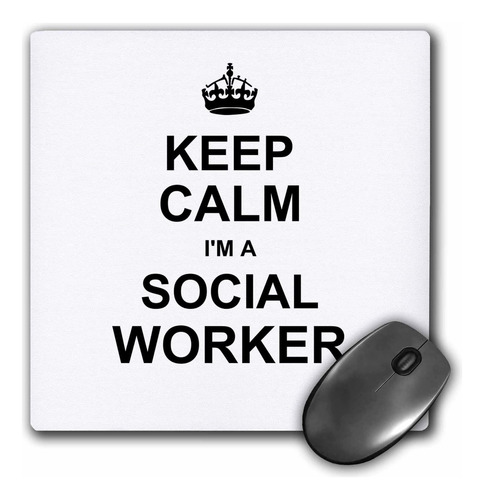 3drose Keep Calm Im A Social Worker Job Pride Divertido Pad