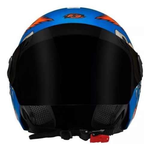 Capacete Aberto New Liberty 3 Coyote Pro Tork Fosco Vis Fumê Azul Coyote 58/m