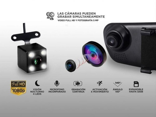 Retrovisor Dvr + Camara Suzuki Grand Vitara