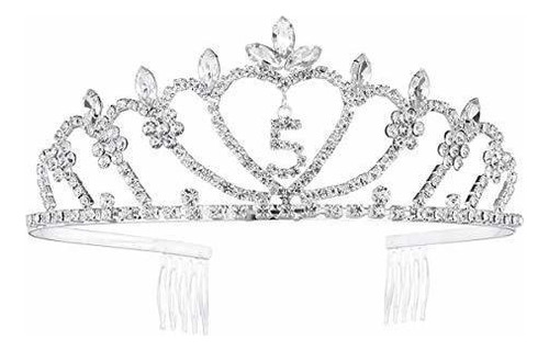 Diademas - Frcolor 1pc Children's 5th Birthday Crown Tiara 