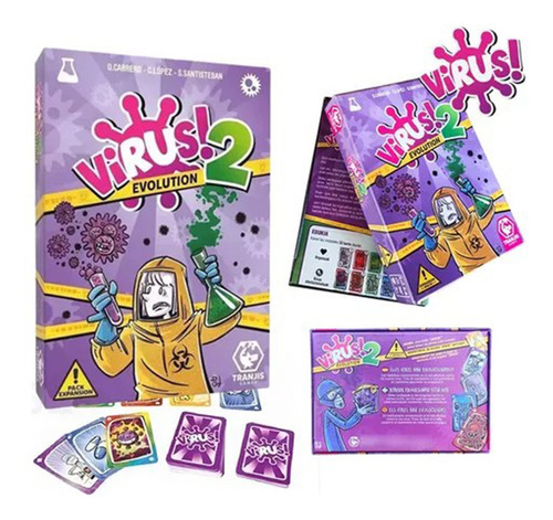 Juego De Cartas Set De Virus 1 Y Virus 2 De Mesa En Español